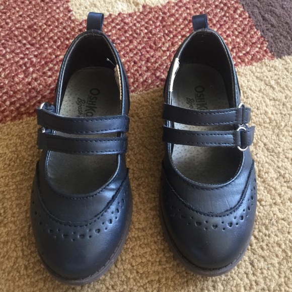 Oshkosh B’gosh Girl’s Velcro Closure Navy Shoes - Picture 5 of 7